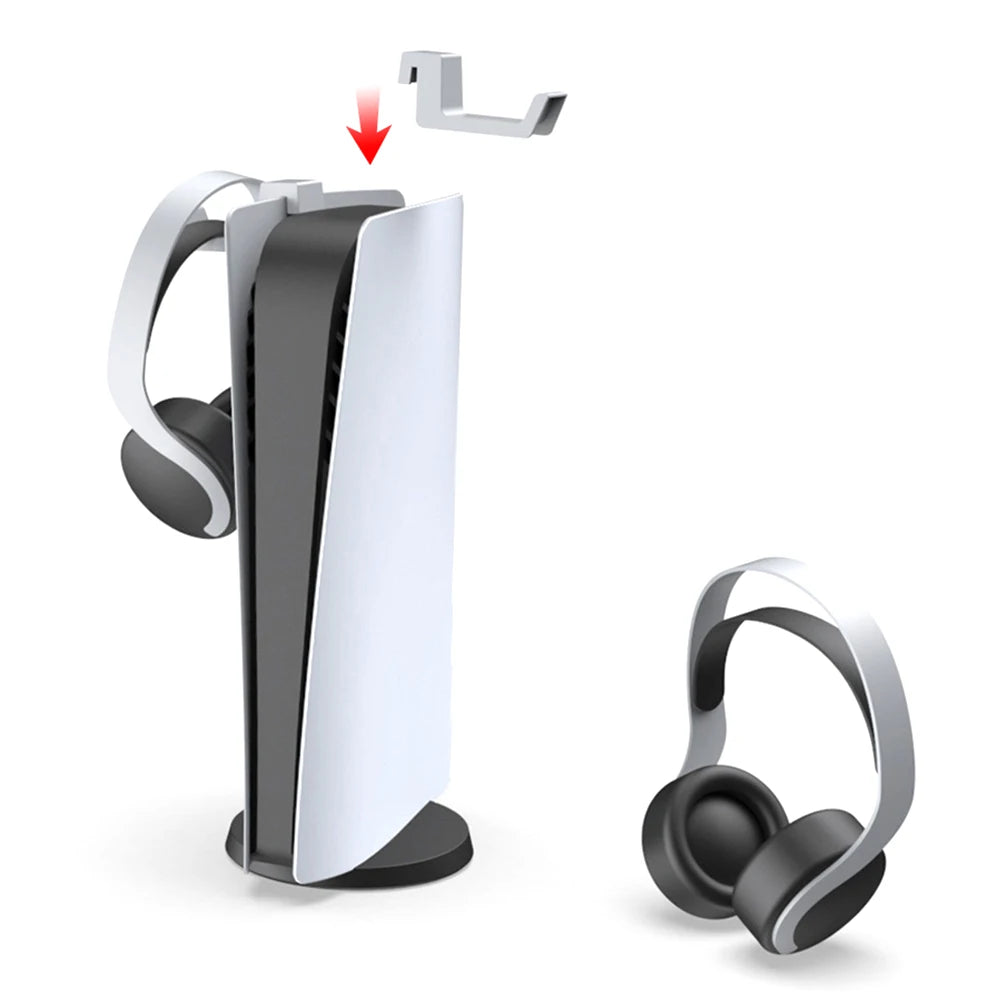 PS5 Accessories Headphone Stand Wall Mount Holder Hanger for Play Station 5 Console Gaming Headset Hanging Bracket Storage Rack